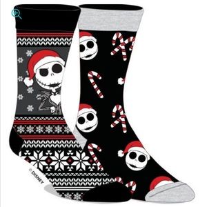 Nightmare Before Christmas 2-Pair Pack of Jack Skellington Crew Socks